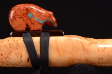 Yellow Cedar Burl Native American Flute, Minor, Low E-4, #G50C